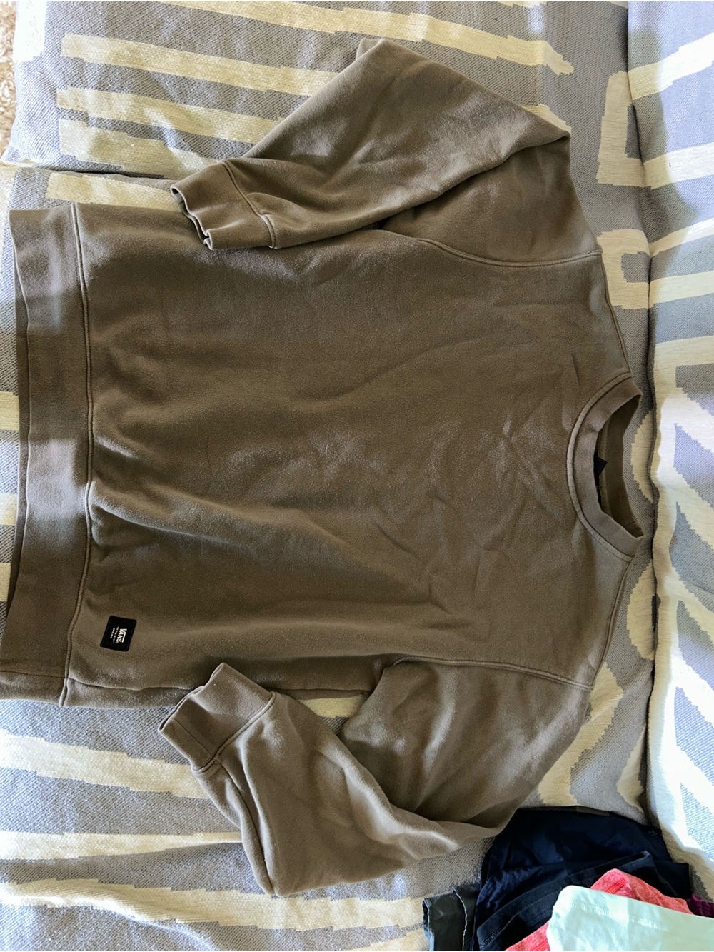 Vans Crewneck Sweatshirt, Men’s, Olive